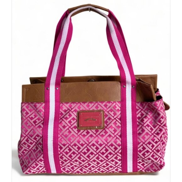 Tommy Hilfiger Handbags - TOMMY HILFIGER PINK MEDIUM ICONIC SATCHEL HANDBAG PURSE TOTE BAG MSRP $89